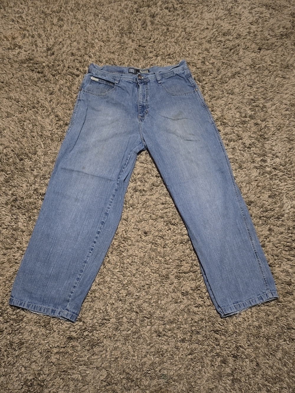 South Pole Men’s Light Blue Relaxed Jeans